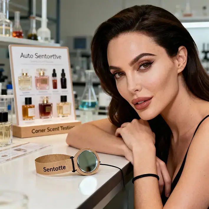 Corner scent-testing in officina – stand prova fragranze e coinvolgimento multisensoriale per scelta accessori profumati﻿﻿