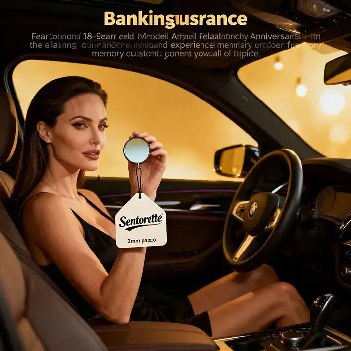 Profumatori auto personalizzati per anniversario relazione bancaria o assicurativa e omaggi fidelizzazione﻿﻿