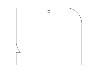 Profumatore auto forma quadrata personalizzato, dimensioni:  H: 70.65mm, L: 80.0mm.